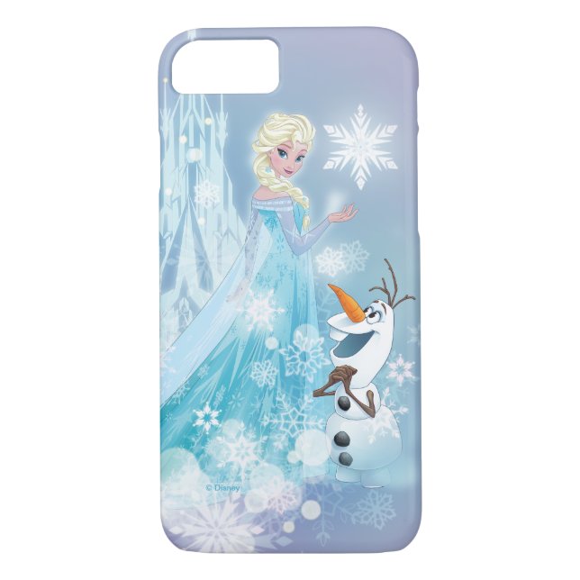 Coques Case-Mate iPhone congelé| Elsa et Olaf - Luminosité d'Icy (Dos)