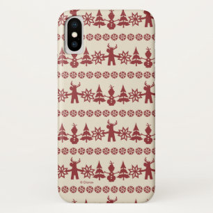 Coque iPhone X congelé Motif des voeux d'hiver