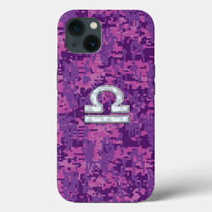 Case-Mate iPhone Case Connexion Libra Zodiac sur Fuchsia Camo