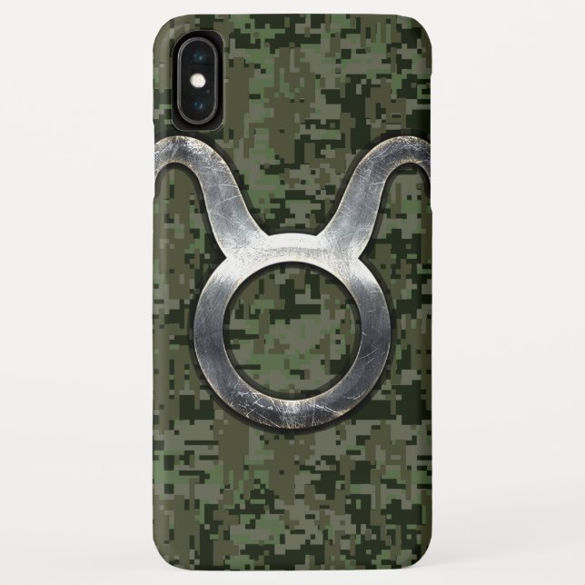 Coques Case-Mate iPhone Connexion Taurus au Camouflage numérique vert Wood (Dos)