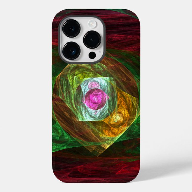 Coques Case-Mate iPhone Connexions dynamiques Art Abstrait (Verso)