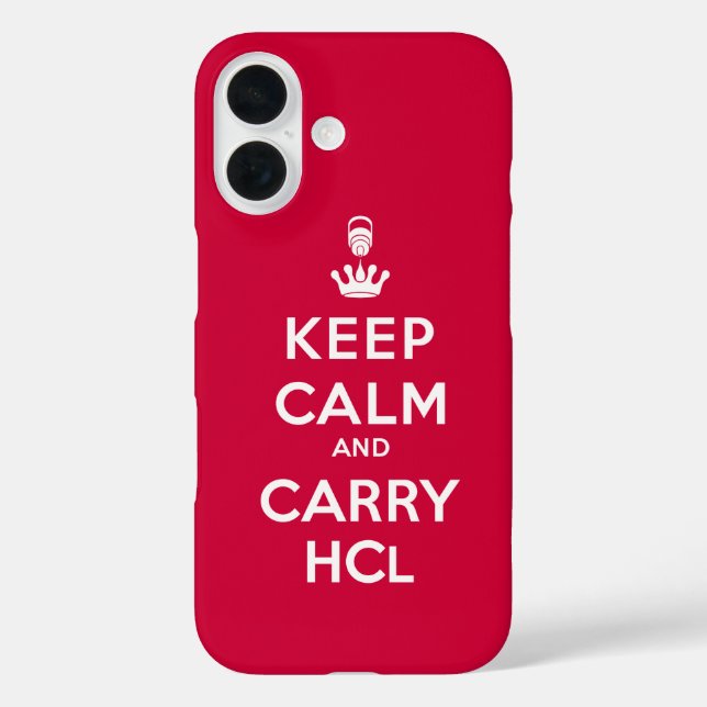 Coques Case-Mate iPhone Conserver calme et transporter HCl (Verso)