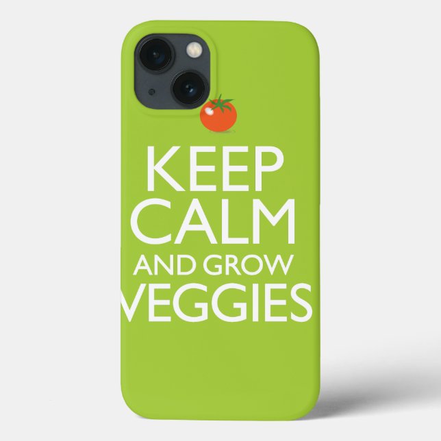 Coques Case-Mate iPhone Conserver le calme et augmenter les Légumes (Verso)