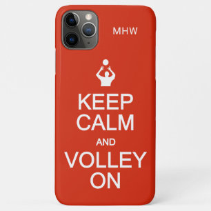 Case-Mate iPhone Case Conserver le calme et la volée sur monogramme et c