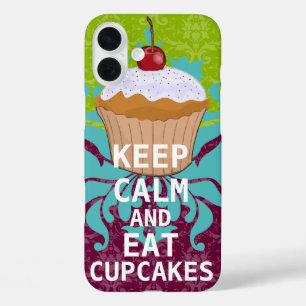 iPhone 16 Plus Case CONSERVEZ CALME ET Mangez Cupcakes-changer la prun