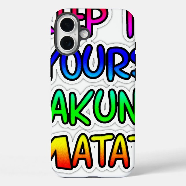 Coques Case-Mate iPhone CONSERVEZ-LE VOS Cadeaux Hakuna Matata (Verso)