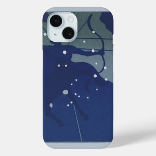 Coque Pour iPhone 15 Constellation du Sagittaire Zodiaque Vintage Astro