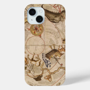Coque Pour iPhone 15 Constellation Étoiles Ciel Austral Astronomie Vint