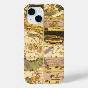 Coque Pour iPhone 15 Constellations vintages, Astronomie Antique & Étoi