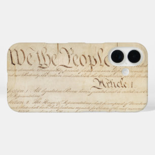 Coque Pour iPhone 16 Constitution des États-Unis, Nous le peuple