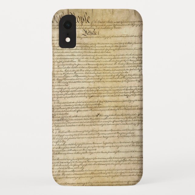 Coques Case-Mate iPhone Constitution d'Etats-Unis vintage (Dos)