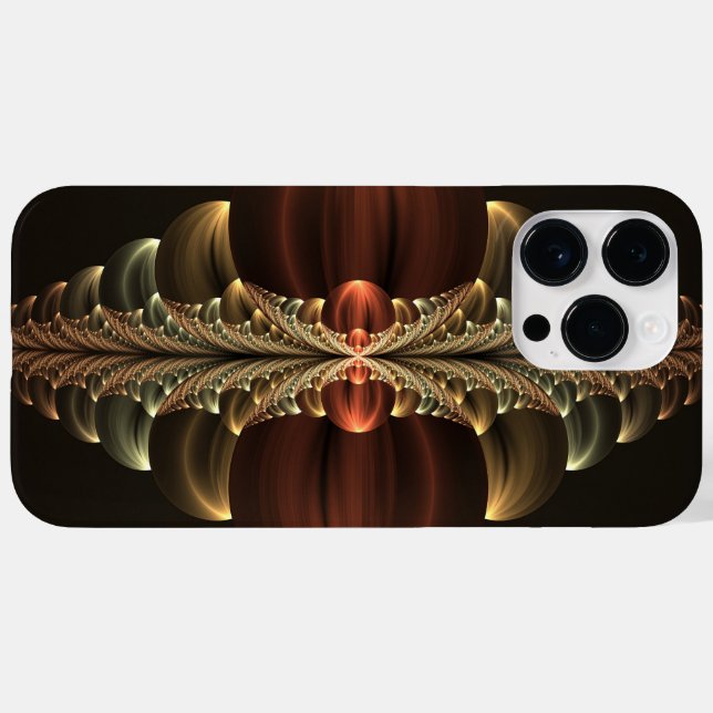 Coques Case-Mate iPhone Construction d'Imaginaires Art Fractal Abstrait br (Verso (horizontal))