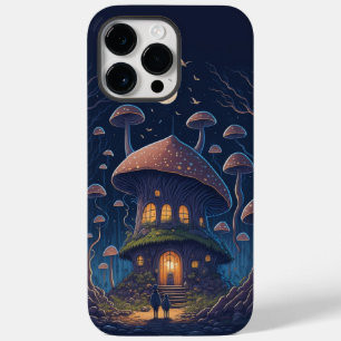 Coque Pour Pour iPhone 14 Pro Max Conte Fée Enchantant Maison de Champignons