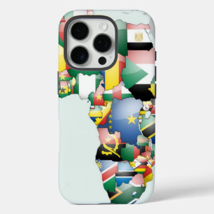 iPhone 16 Pro Case Continent de l'Afrique Belle maman Afrique Colorée