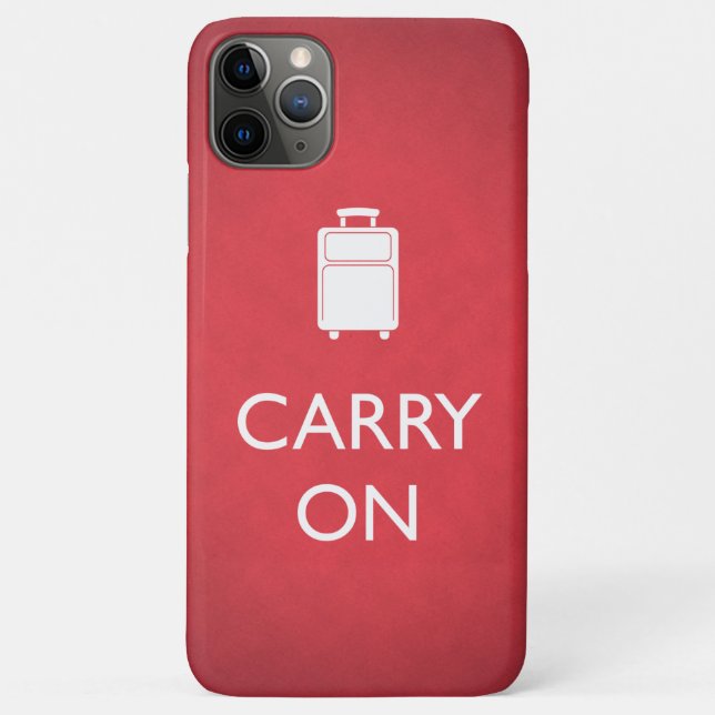 Coques Case-Mate iPhone CONTINUEZ - Bagages - Drôle Rouge (Dos)