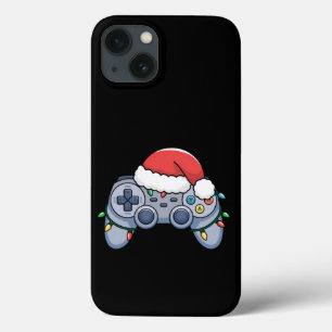 Case-Mate iPhone Case Contrôleur de jeu vidéo Noël Santa Hat Gamer