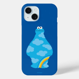 Coque Pour iPhone 15 Cookie Monster Arcs-en-ciel