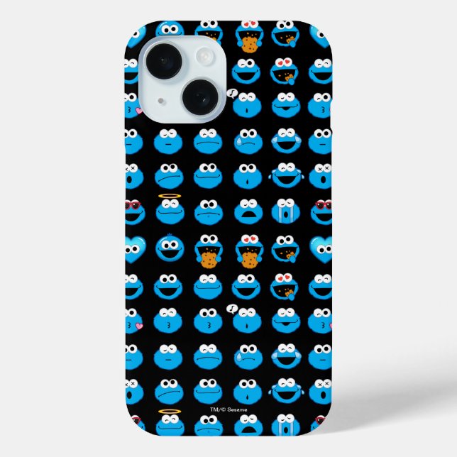 Coques Case-Mate iPhone Cookie Monster Emoji Motif (Verso)