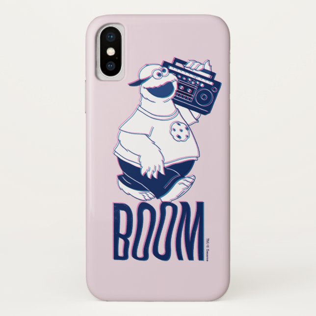 Coques Case-Mate iPhone Cookie Monster | Jamming with the Boom Box (Dos)