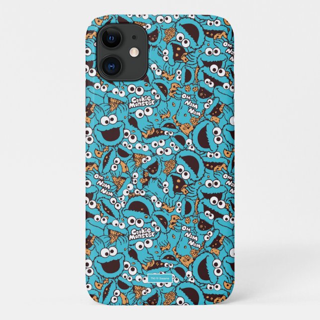 Coques Case-Mate iPhone Cookie Monster | Nom Nom Nom Motif (Dos)