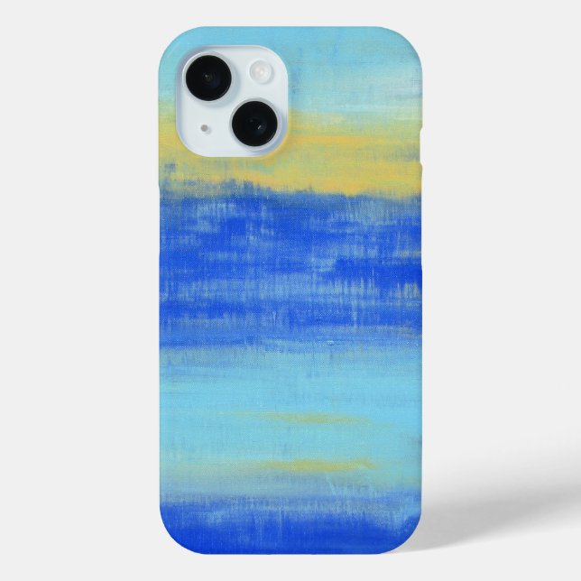 Coques Case-Mate iPhone Cool Aqua Blue Turquiose Nautique Abstrait (Verso)