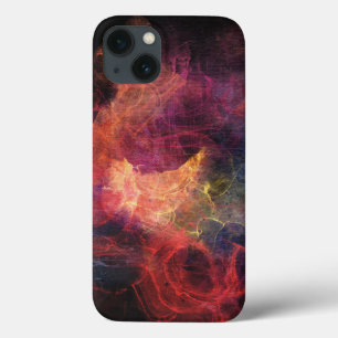 Case-Mate iPhone Case Cool Art Abstrait noir rouge orange