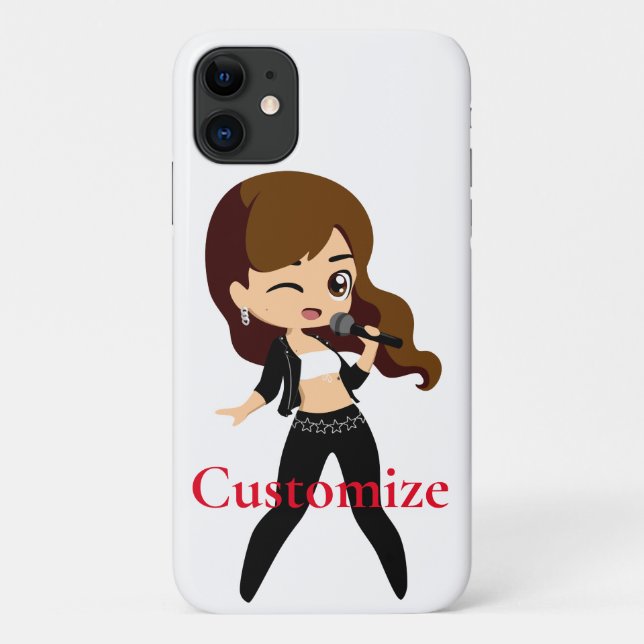 Coques Case-Mate iPhone Cool fille chante Karaoke Thunder_Cove (Dos)