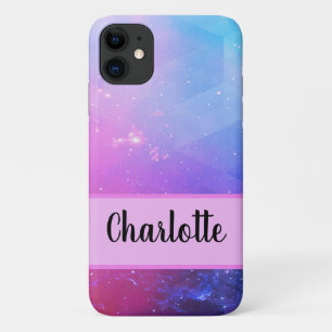 Case-Mate iPhone Case Cool moderne rose et bleu Galaxie Espace personnal