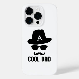 Coque Pour iPhone 14 Pro Cool Papa Meilleur DAD Jamais noir et blanc monogr