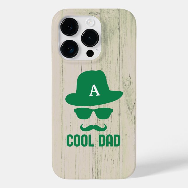 Coques Case-Mate iPhone Cool Papa Meilleur DAD Jamais personnalisé Monogra (Verso)