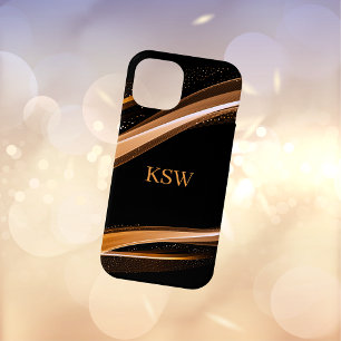 Coque Pour iPhone 15 Cool professionnel contemporain Noir Swoosh