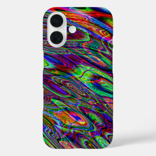 Coque Pour iPhone 16 Cool Psychedélique Hippie Acid Trip Tie Dye Marbli