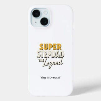 Coque Pour iPhone 15 Cool Super Step Dad the Legend Phone Case Dad Gift