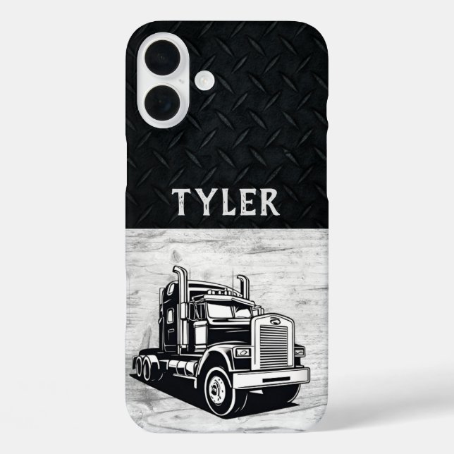 Coques Case-Mate iPhone Cool Transport Nom du camion Équipement (Verso)