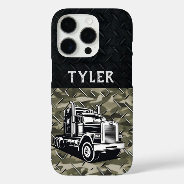 Coques Case-Mate iPhone Cool Transport Nom du camion Équipement Camo (Verso)
