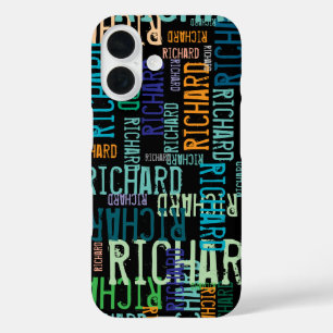 Coque Pour iPhone 16 Cool & Typographie moderne Nom