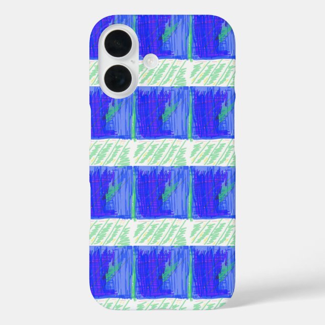 Coques Case-Mate iPhone Coolest Blue Nautical Abstract  (Verso)