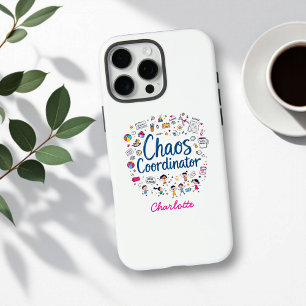 Coques iPhone 16 Pro Max Coordinateur du Chaos Funny Personnalisé Fête des 
