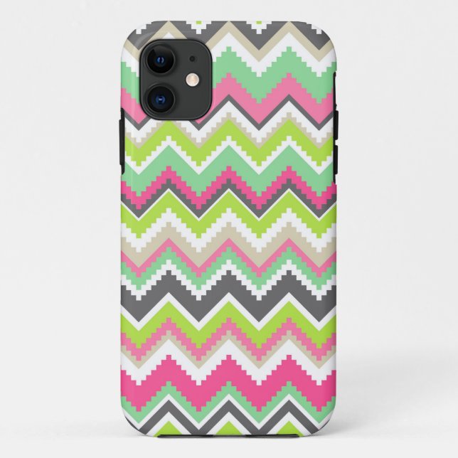 Coques Case-Mate iPhone Copie aztèque tribale géométrique de zigzag de (Dos)