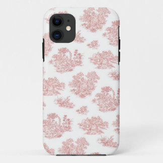 Coques Pour iPhone Copie rouge et blanche de Jouy