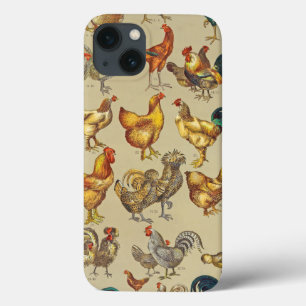 Case-Mate iPhone Case Coq Poulet de la ferme Volaille animale Pays