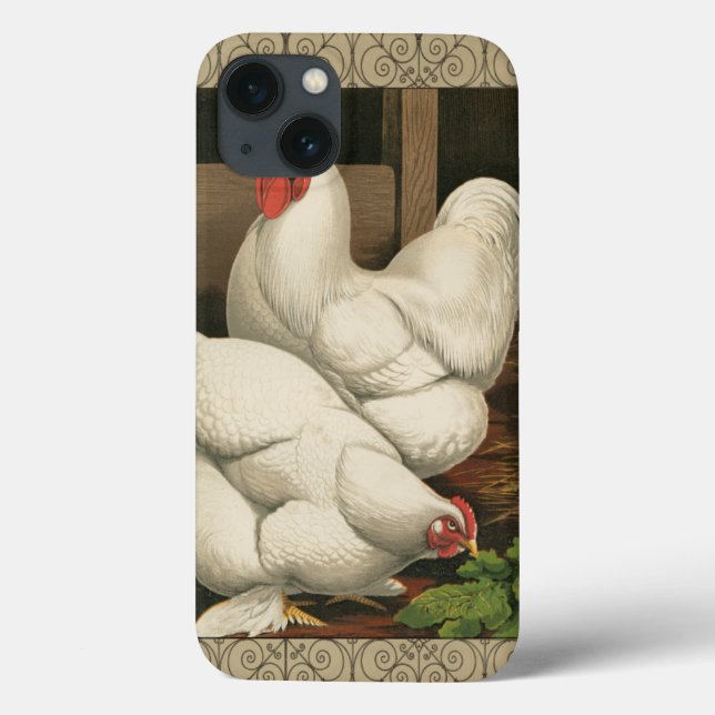 Coques Case-Mate iPhone Coqs et poule en dehors de Chambre de poule avec (Verso)