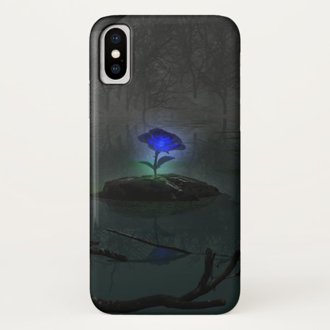 Coques Case-Mate iPhone Coque-Compagnon d'iPhone de rose de bleu (Dos)