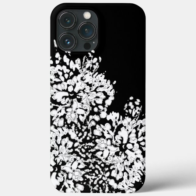 Coques Case-Mate iPhone Coque-coque iphone Abstrait de Fleur Blanche (Verso)