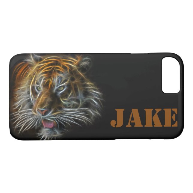 Coques Case-Mate iPhone Coque-coque iphone Abstrait en Tigerhead Neon (Dos (Horizontal))