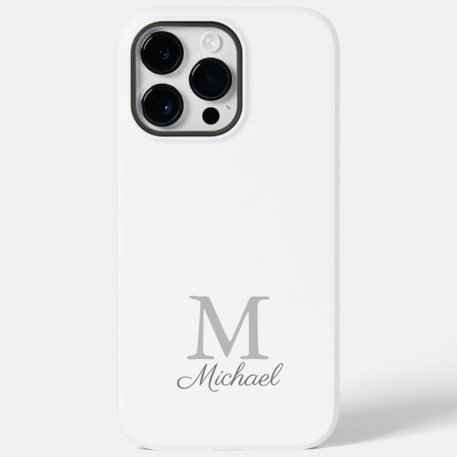 Coques Case-Mate iPhone Coque-coque iphone de brouillard léger Monogramme (Verso)