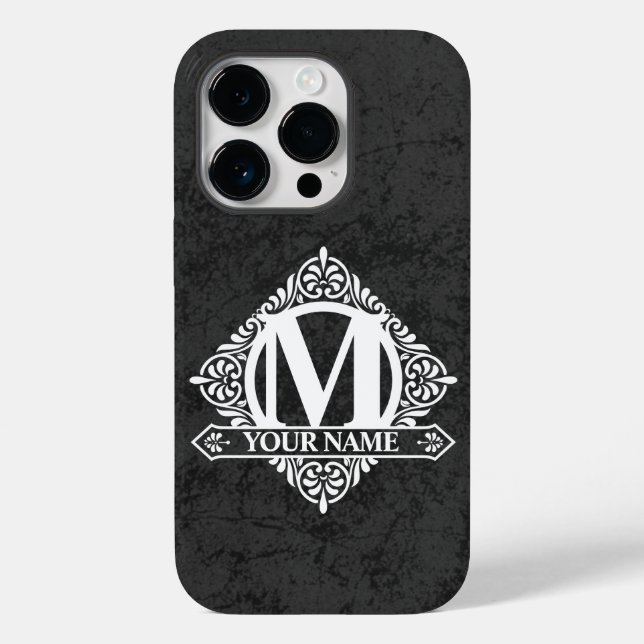 Coques Case-Mate iPhone Coque-coque iphone de conception de monogramme d'o (Verso)