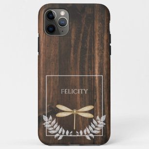 Case-Mate iPhone Case Coque-coque iphone de la libellule d'or rustique