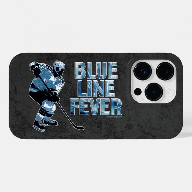 Coques Case-Mate iPhone Coque-coque iphone de la ligne bleue (Verso (horizontal))