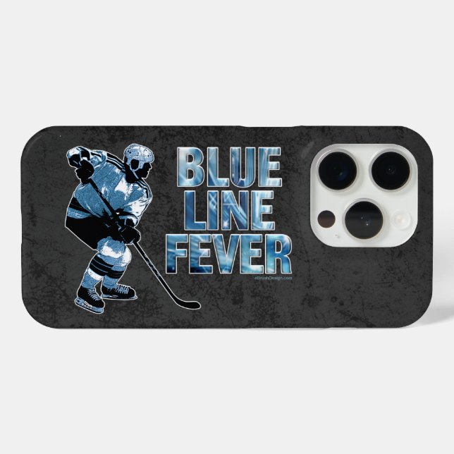 Coques Case-Mate iPhone Coque-coque iphone de la ligne bleue (Verso (horizontal))